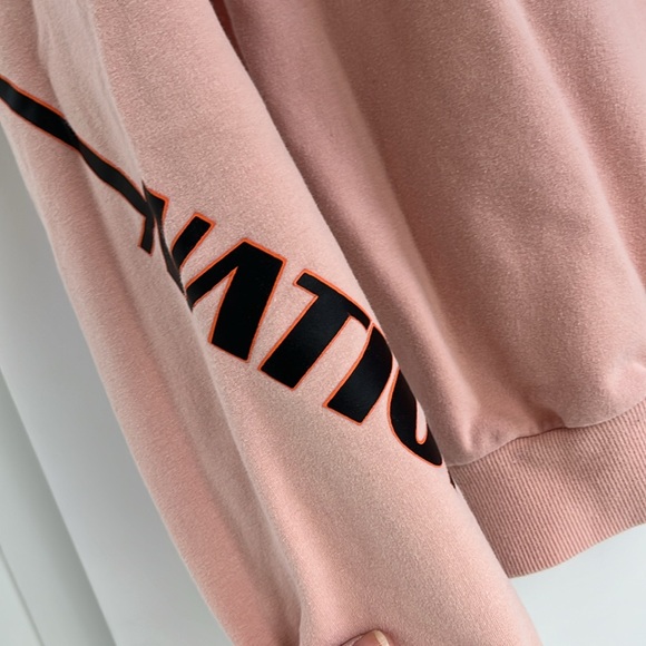 P.E NATION OversiyCrew Neck Long Sleeve Pink Sweatshirt XS - Picture 8 of 10